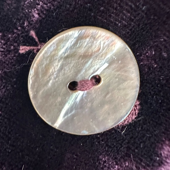 Ali Miles Purple Velvet Burnout Boho Lagenlook Floral Button Tunic Top Large - Picture 9 of 11